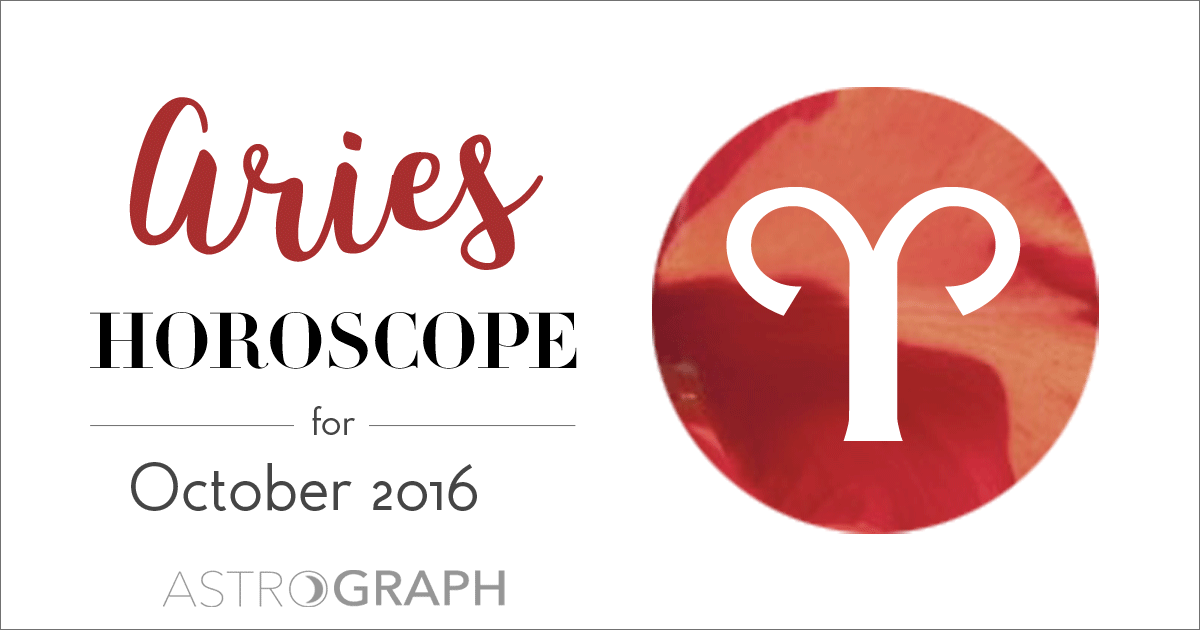 Aries Horoscope for October 2016