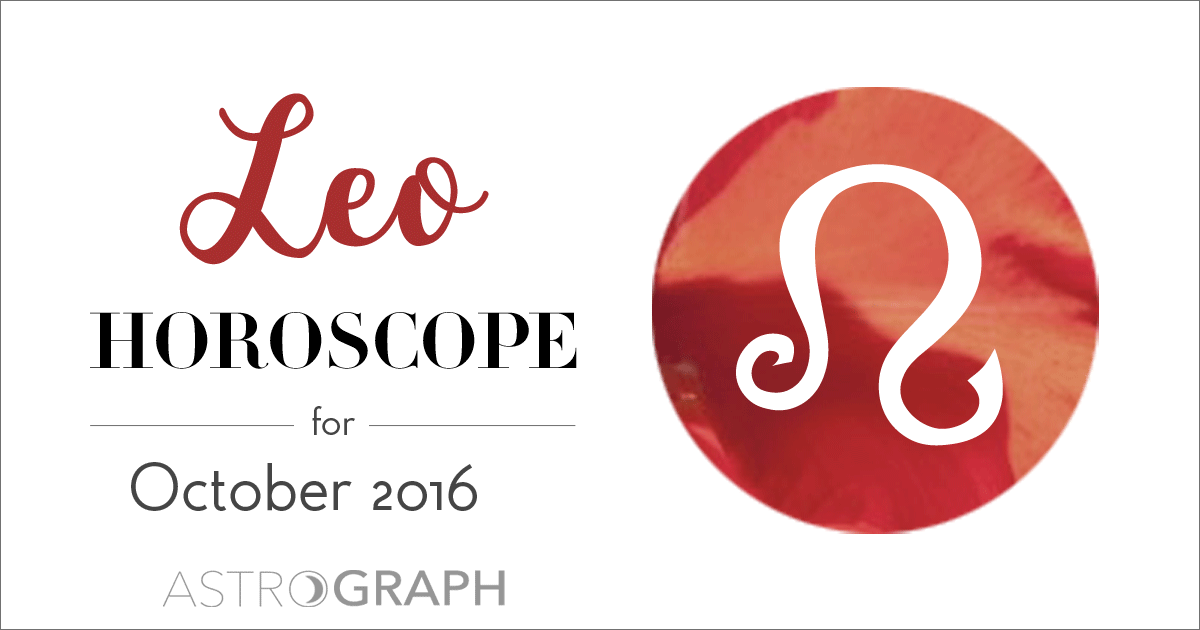 Leo Horoscope for October 2016