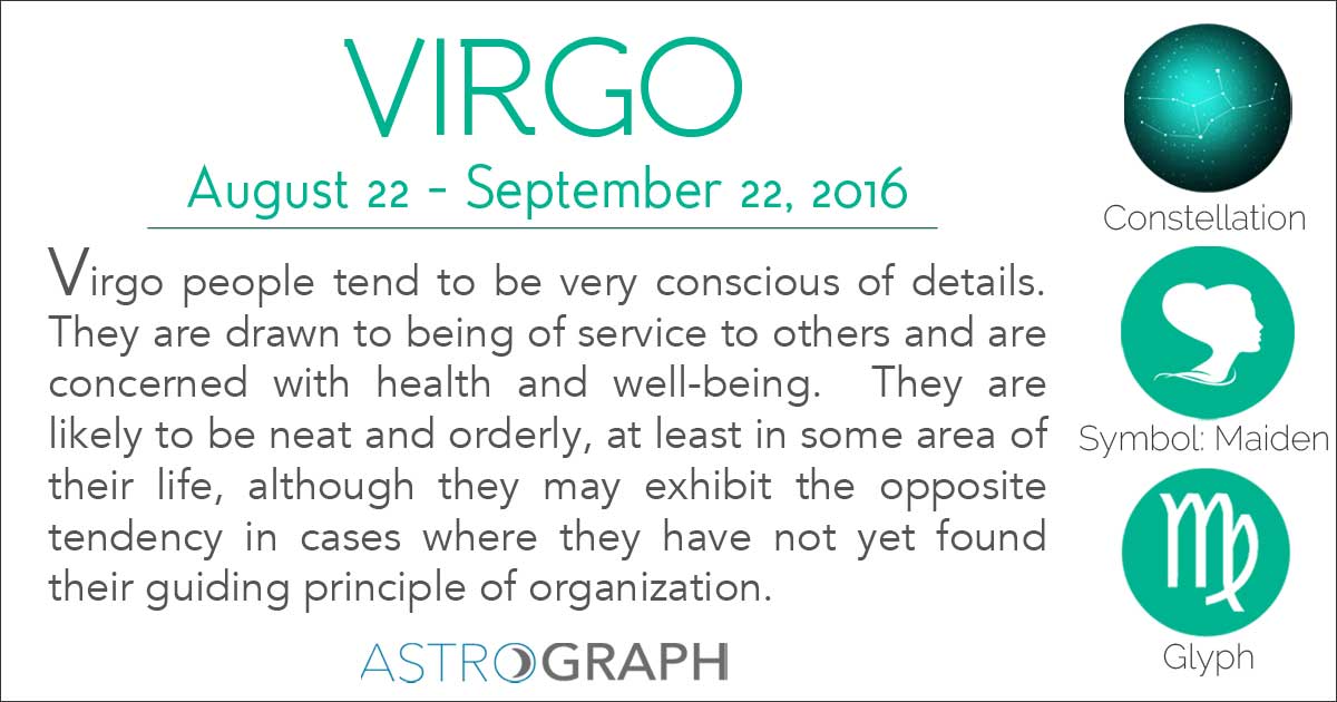 Happy Virgo Season!