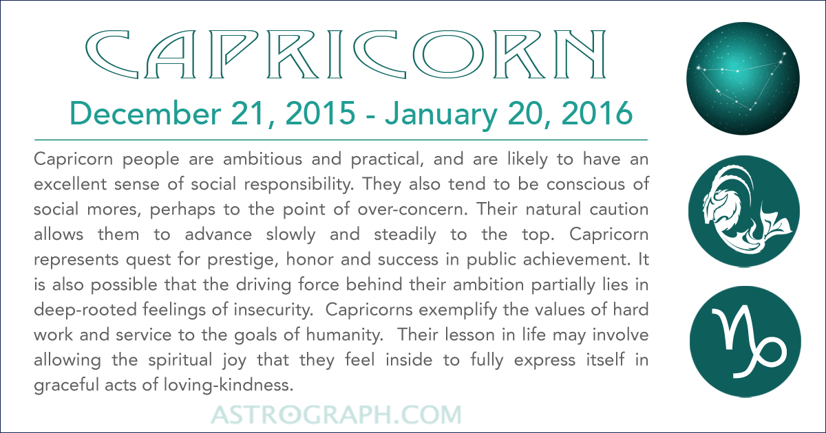 Happy Capricorn Season!